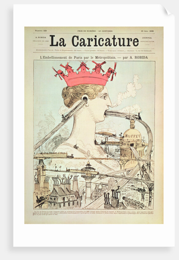 The Improvement to Paris by the Metro by Albert Robida