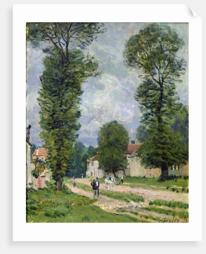The Road to Marly-le-Roi, or The Road to Versailles, 1875 by Alfred Sisley