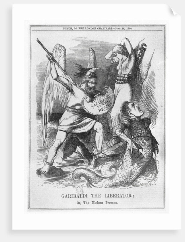 Garibaldi the Liberator, or The Modern Perseus by English School