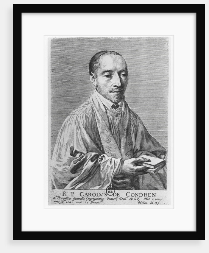 Charles de Condren by Claude Mellan