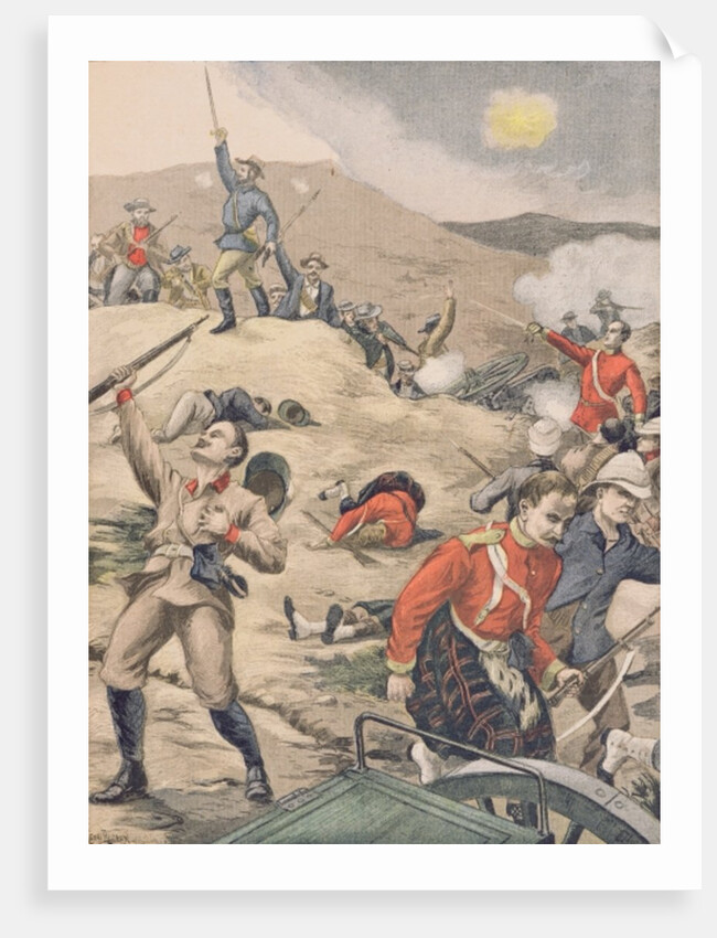 In Transvaal, the taking of an English battery by the Boers by Henri Rudaux