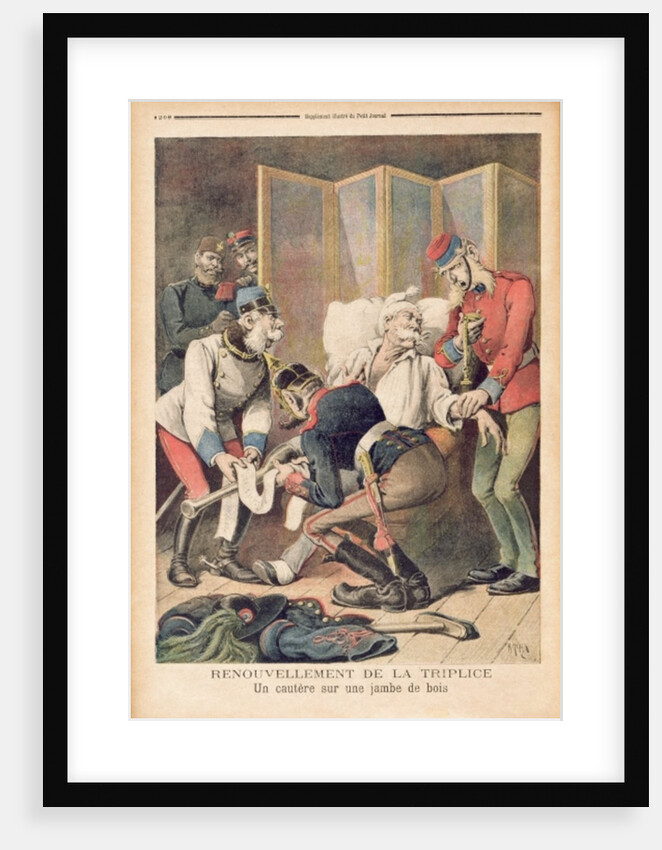 Caricature of the Triple Alliance of Germany, Austria and Italy by Henri Meyer