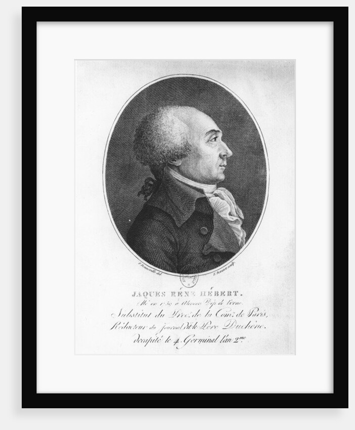 Jacques René Hébert by Francois (after) Bonneville
