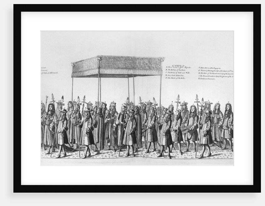 Procession for the Coronation of James II of England by English School