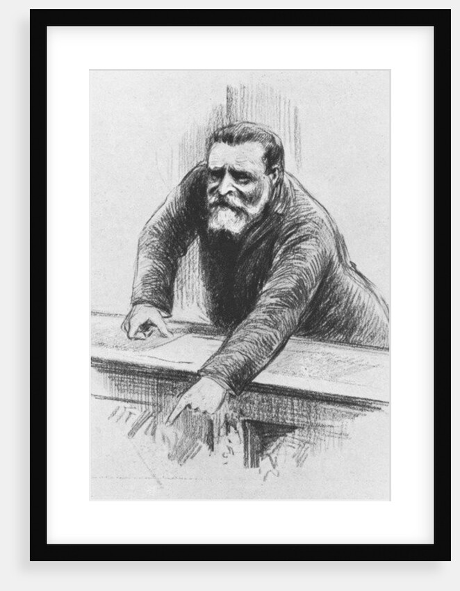 Jean Jaures in the Chamber of Deputies, June 1907 by Henri Rudaux