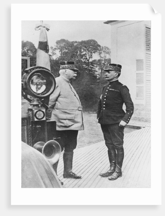 General Joffre and General Foch, 1914 by French Photographer