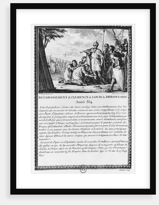 Louis I, the Pious or the Debonaire by Jean Michel the Younger (after) Moreau