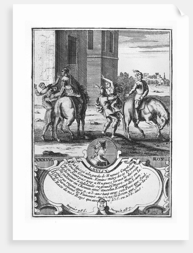 Louis V the Fainéant by French School