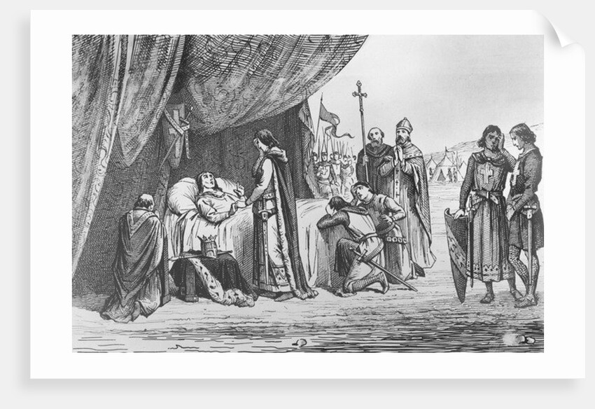 Death of Louis IX in 1270 by French School