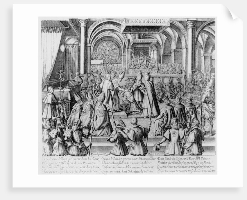 Coronation ceremony of Louis XIII in Reims, 17 October 1610 by Thomas de Leu