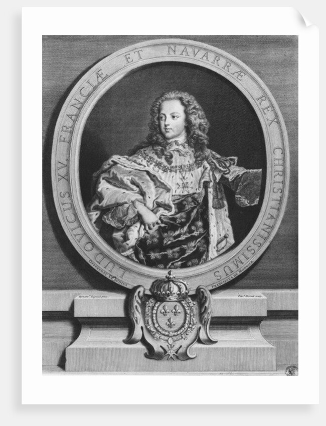 Louis XV as a child by Pierre Drevet