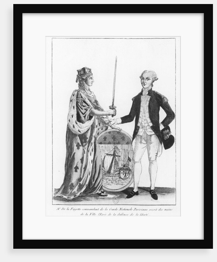 Marquis de La Fayette by French School