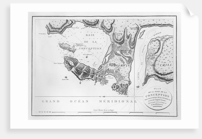 The Bay of Concepcion, Chile by French School