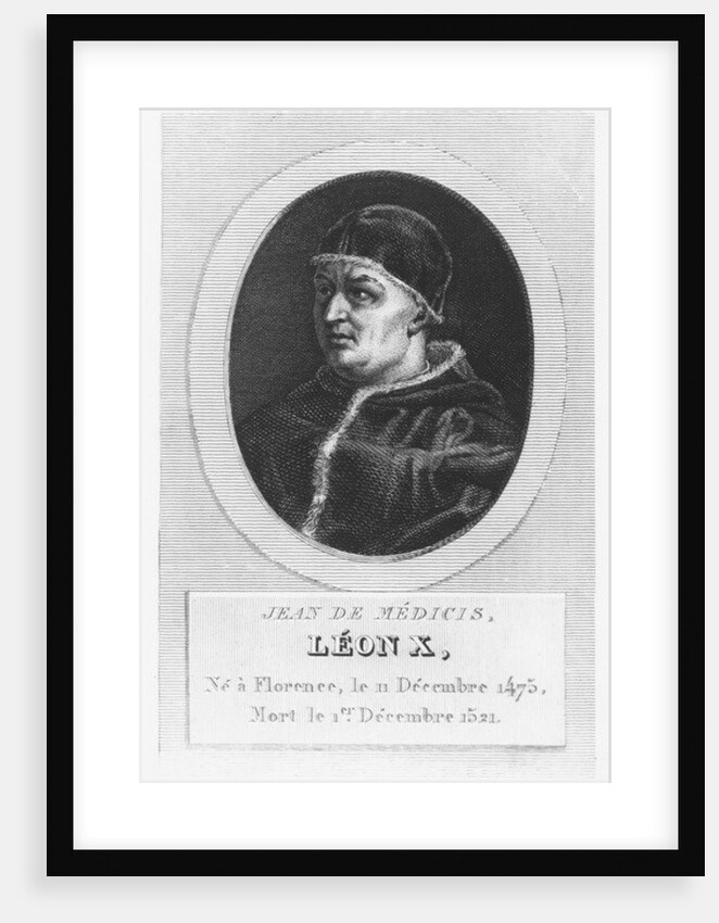 Pope Leo X, Giovanni di Lorenzo de Medici by French School