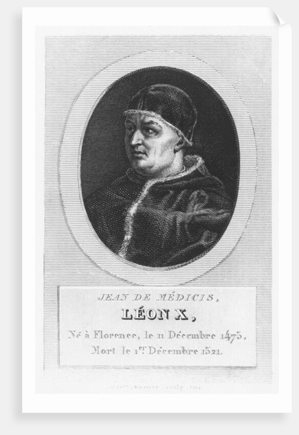 Pope Leo X, Giovanni di Lorenzo de Medici by French School