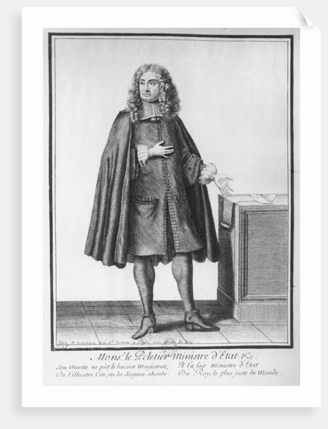 Claude Le Peletier by Nicolas Bonnart