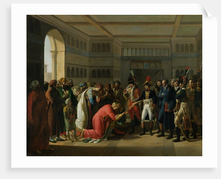 General Bonaparte Giving a Sword to the Military Chief of Alexandria, July 1798, 1808 by Francois Henri Mulard