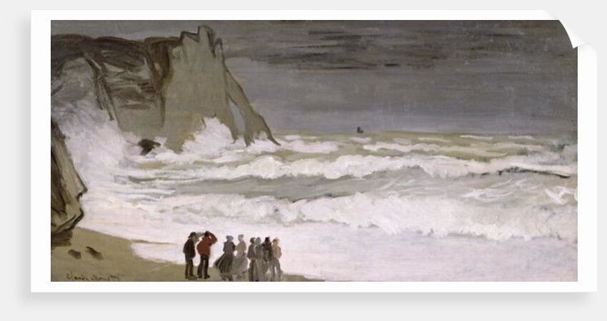 Rough Sea at Etretat, 1868-69 by Claude Monet