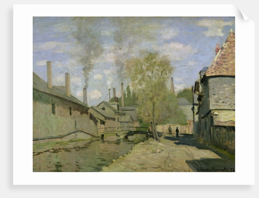 The Stream of Robec at Rouen, 1872 by Claude Monet