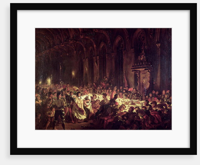 The Assassination of the Bishop of Liege, 1829 by Ferdinand Victor Eugene Delacroix