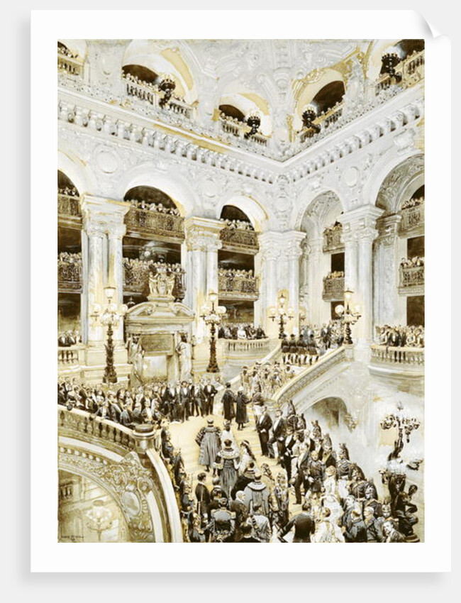 Inauguration of the Paris Opera House, 5th January 1875, 1878 by Jean-Baptiste Edouard Detaille