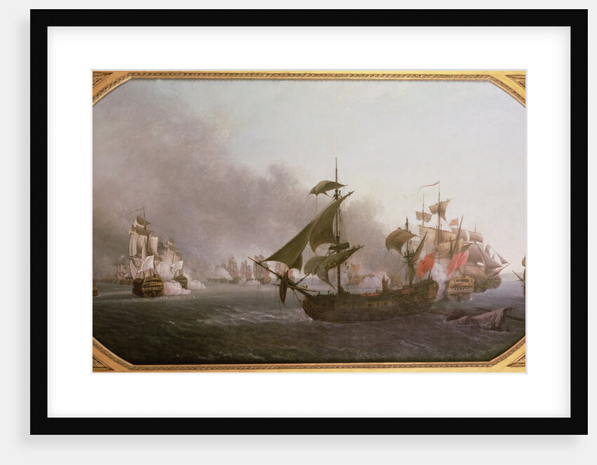 Naval Combat off the Isle of Grenada, 6th July 1779, 1788 by Jean-Francois Hue