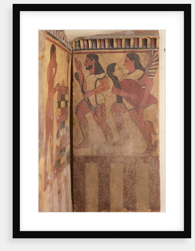 The Campana Plaque, A Winged Genie Carries Off a Woman Accompanied by an Archer, c.550-525 BC by Etruscan
