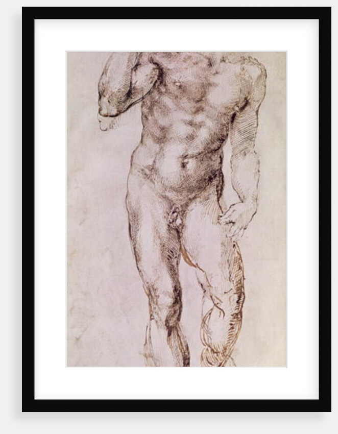 Sketch of David with his Sling, 1503-4 by Michelangelo Buonarroti