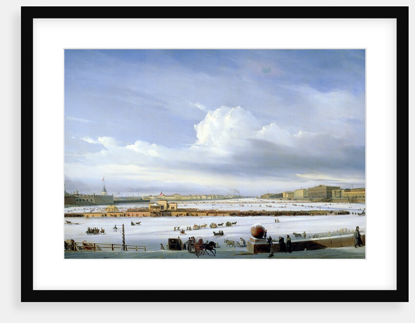 Driving on the Neva, 1854 by Aleksei Petrovich Bogolyubov