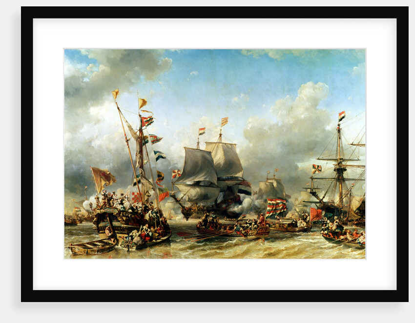 The Embarkation of Ruyter and William de Witt in 1667, 1850-51 by Louis Eugene Gabriel Isabey