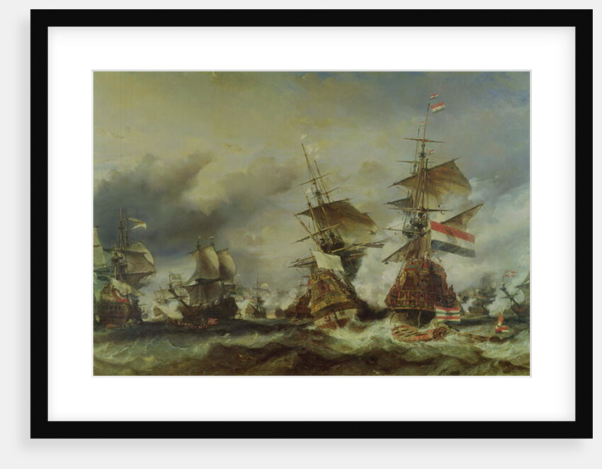 The Battle of Texel, 29 June 1694 by Louis Eugene Gabriel Isabey