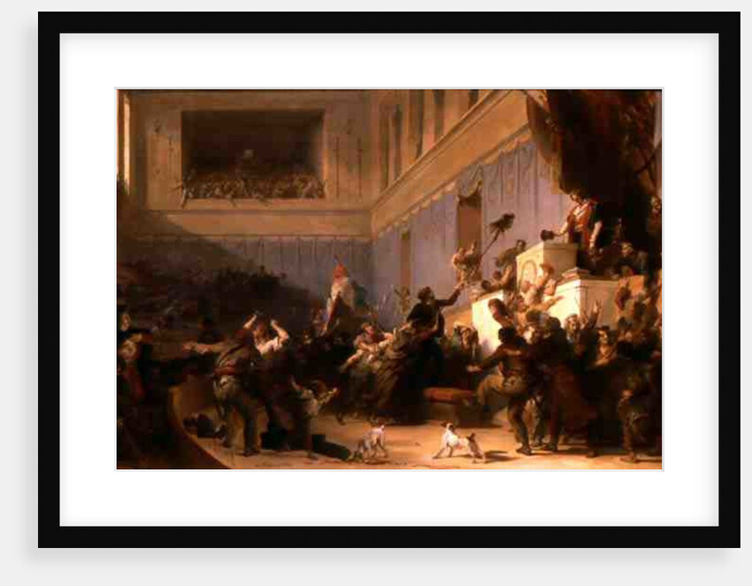 Francois Antoine Boissy d'Anglas Saluting the Head of the Deputy Jean Bertrand Feraud 1 Prairial An III 1830 by Alexandre Evariste Fragonard