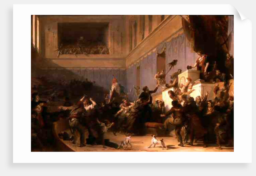 Francois Antoine Boissy d'Anglas Saluting the Head of the Deputy Jean Bertrand Feraud 1 Prairial An III 1830 by Alexandre Evariste Fragonard