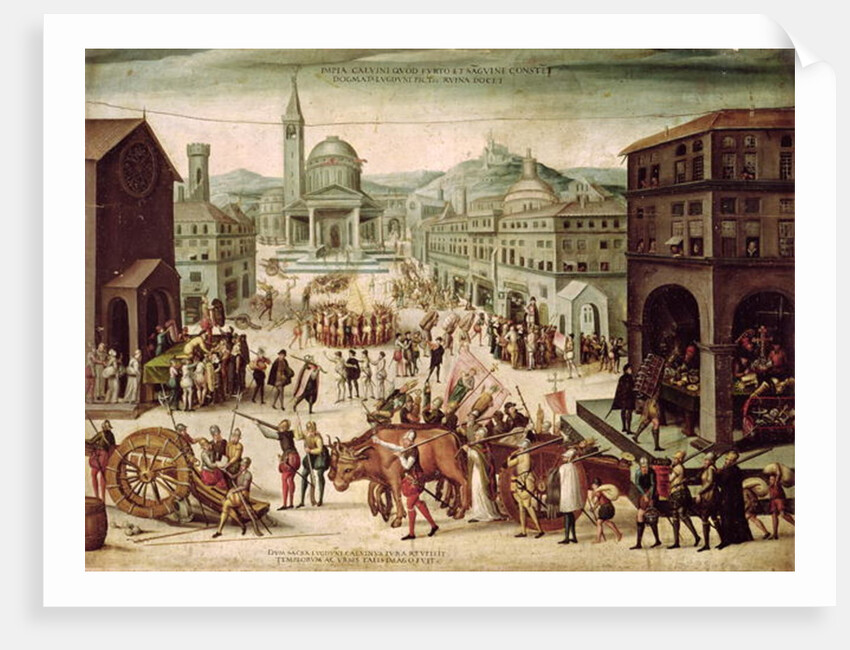 The Sack of Lyons by the Baron des Adrets April 1562 by French School