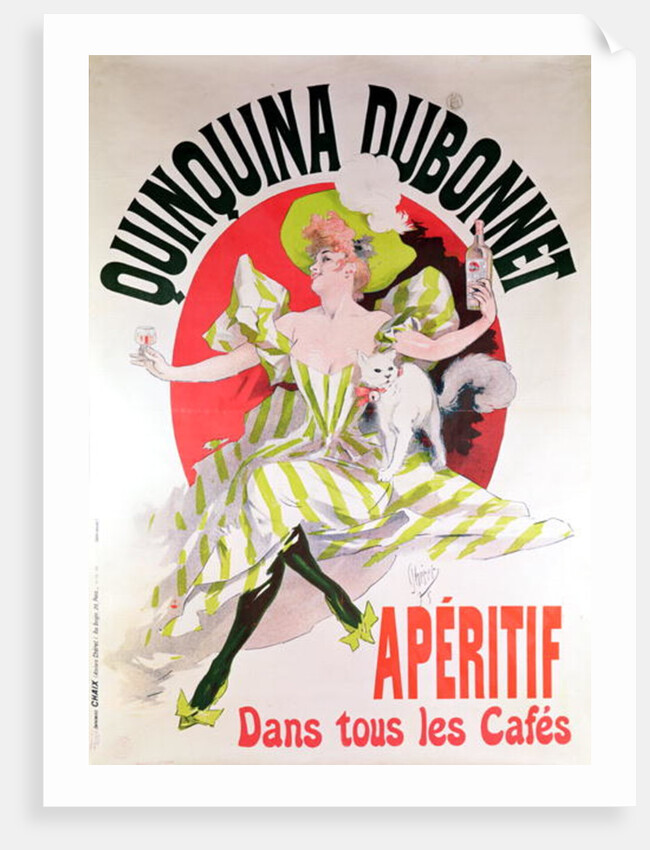 Poster advertising 'Quinquina Dubonnet' aperitif, 1895 by Jules Cheret