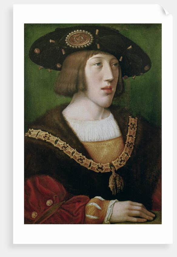 Portrait of Charles V 1516 by Bernard van Orley