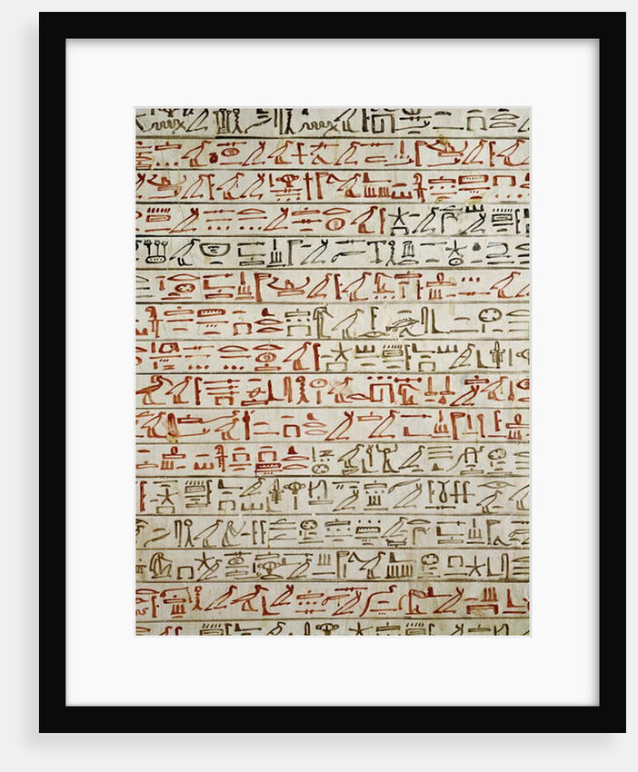 Detail from 'The Book of the Dead' by Egyptian 18th Dynasty