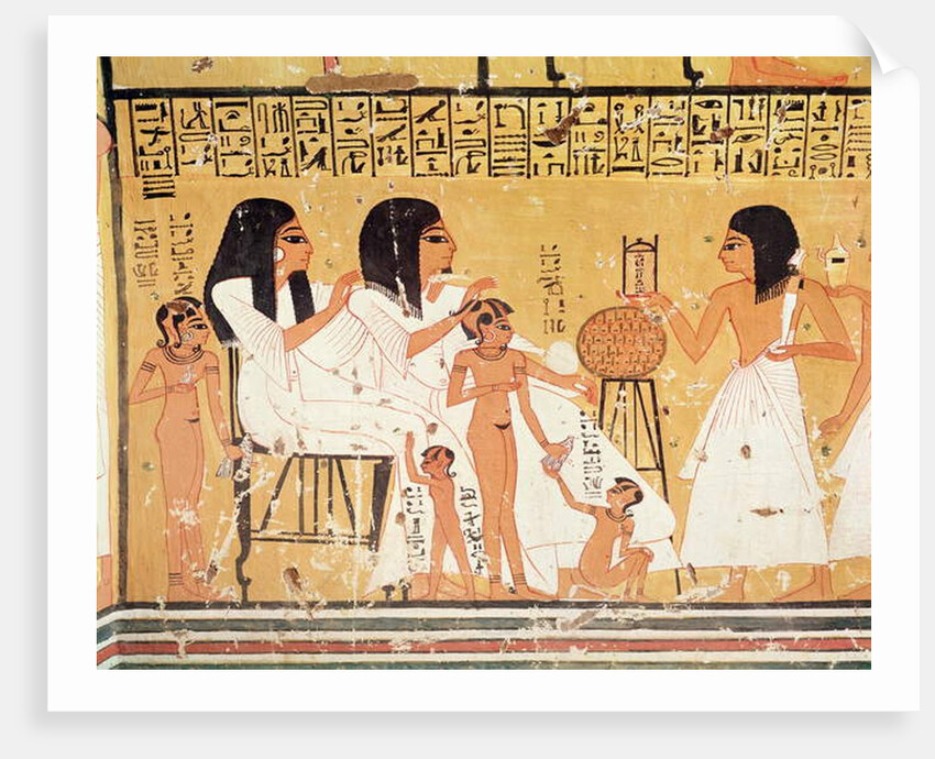 The dead, their family and their servants by Egyptian 20th Dynasty