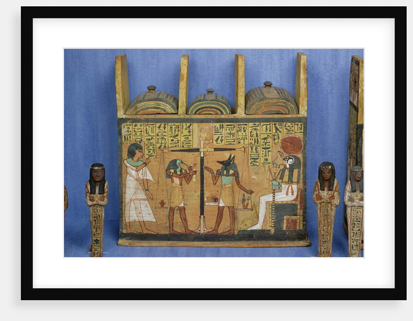 Ushabti casket with a scene of psychostasis, Third Intermediate Period by Egyptian 21st Dynasty