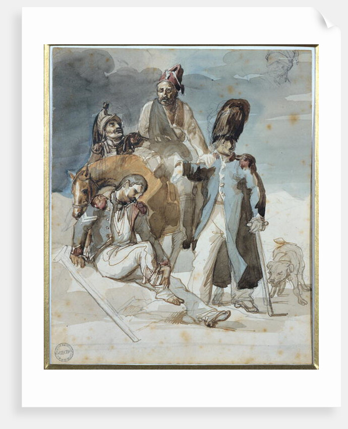 Episode from Napoleon's Retreat from Russia in 1812 by Theodore Gericault