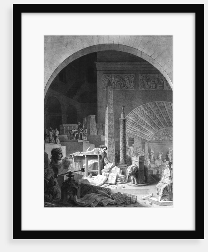 Dominique Vivant Denon cataloguing the Louvre Collection by Benjamin Zix