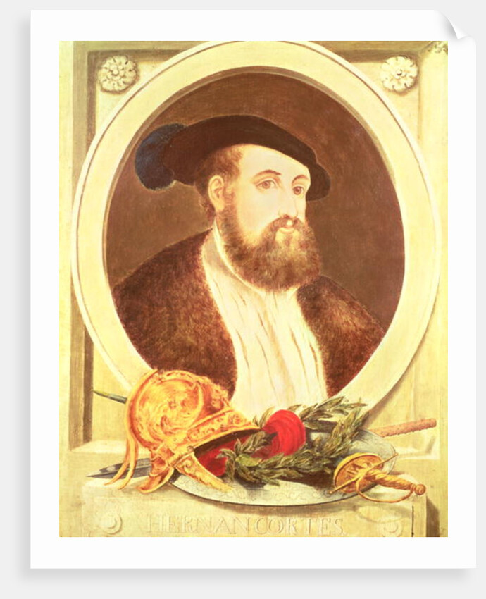 Portrait of Hernan Cortes by Spanish School