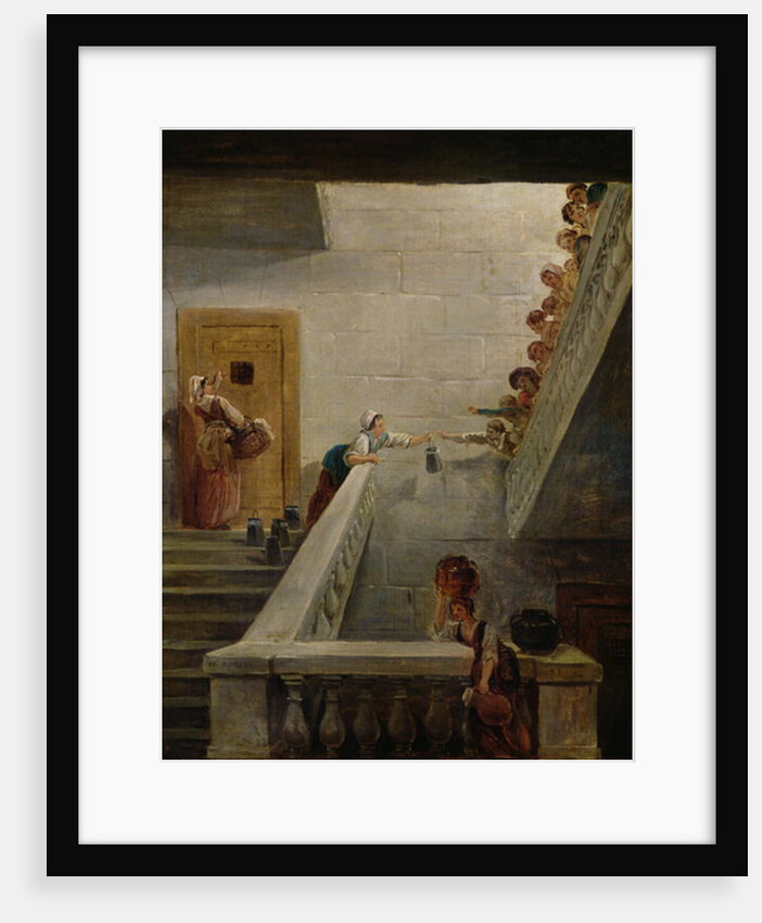 Distributing Milk at St. Lazare Prison, 1794 by Hubert Robert