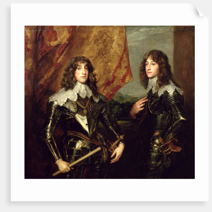Prince Charles Louis Elector Palatine and his Brother, Prince Rupert of the Palatinate, 1637 by Anthony van Dyck