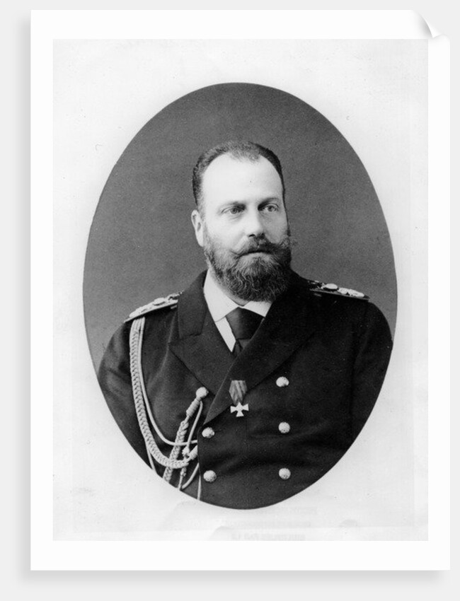Portrait of Alexis Alexandrovitch Romanov, Grand Duke of Russia by French Photographer