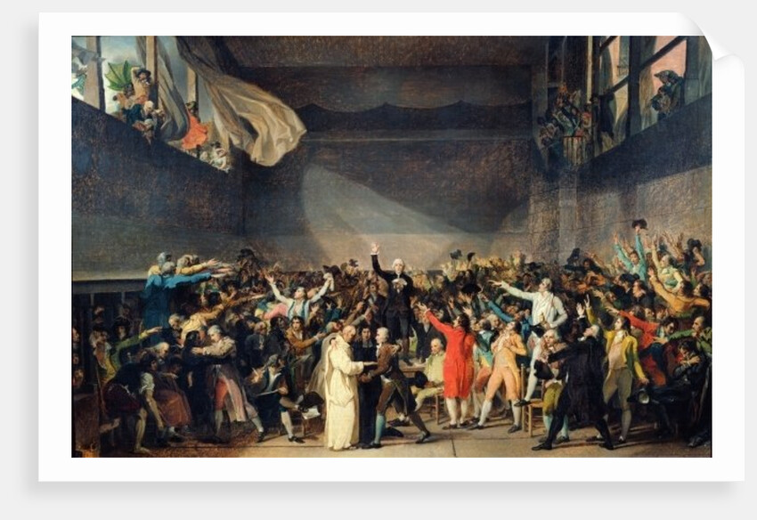 The Tennis Court Oath, 20th June 1789, 1791 by Jacques Louis David