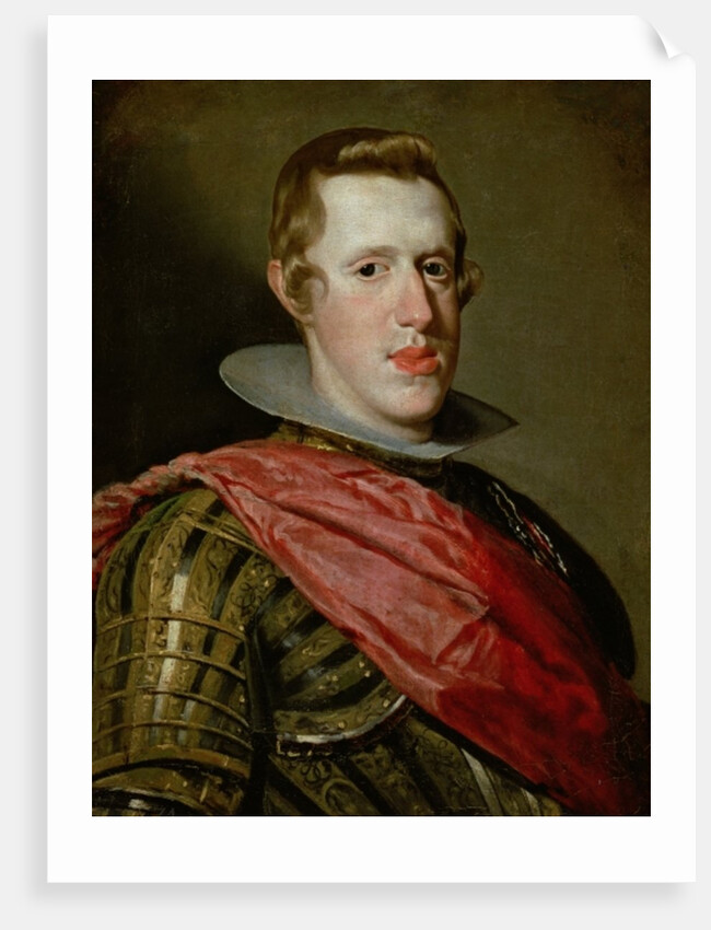 Portrait of Philip IV in Armour, 1628 by Diego Rodriguez de Silva y Velazquez