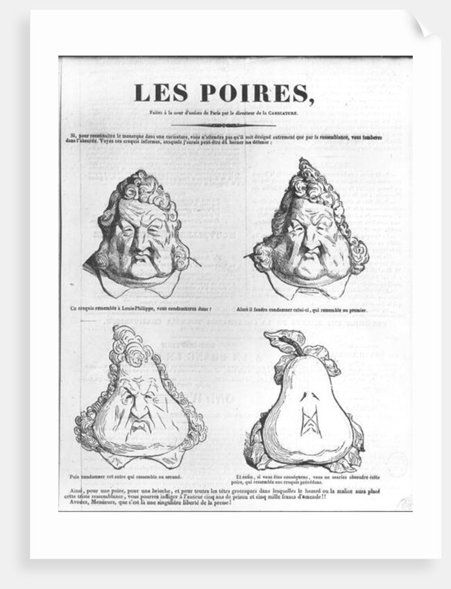 Les Poires by Charles Philipon