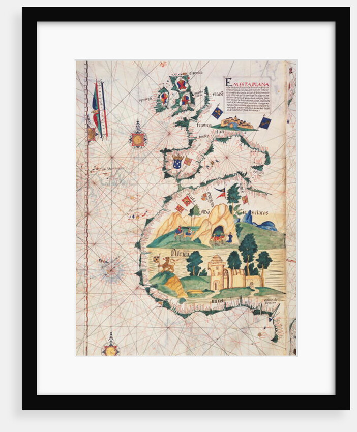 <Map of Great Britain, Europe and North West Africa by Luis Lazaro