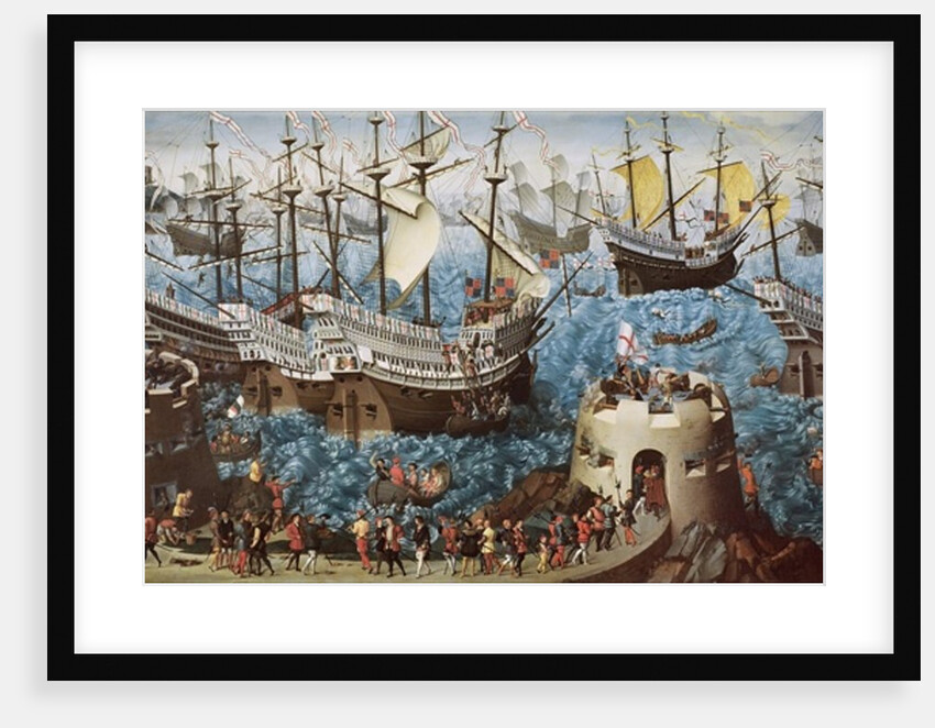 Embarkation of Henry VIII, in 1520, to the Field of the Cloth of Gold by Friedrich Bouterwek